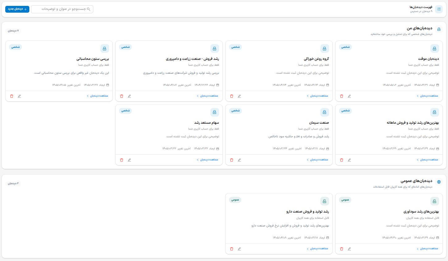 صفحه دیده‌بان‌ها