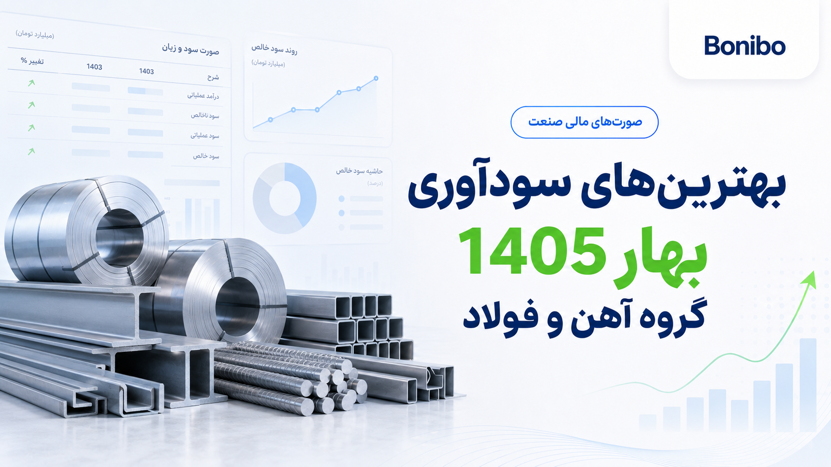 بهترین‌های رشد سودآوری بهار 1405 در گروه آهن و فولاد